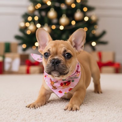 bandana avec motif chien noel