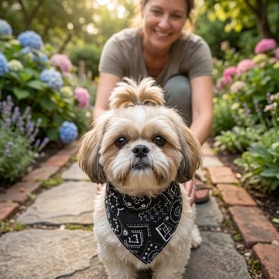 Bandana noir pour Chien petit race