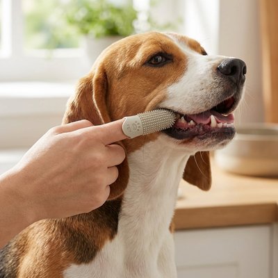 Brosse à dent pour chien adaptée à toutes les tailles de chien