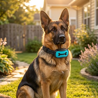 Collier de dressage bleu