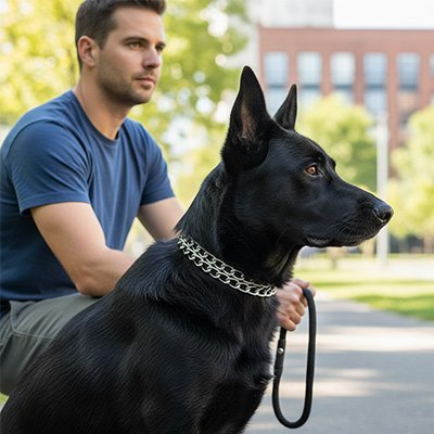 Collier en chaine pour gros chien