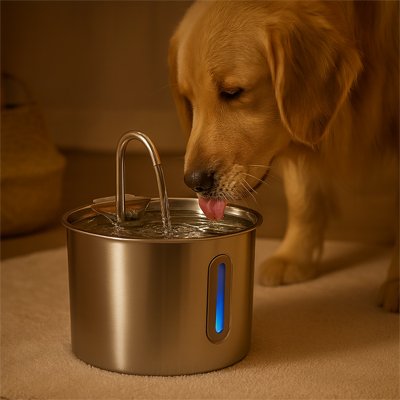 Fontaine a eau Chien de luxe