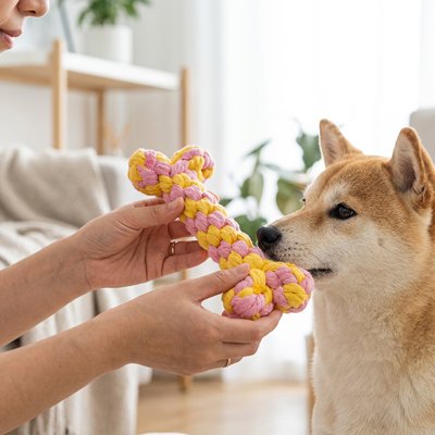 Jouet pour petit chien​ corde solide
