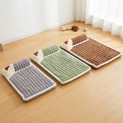 Lit pour chien en 3 coloris : gris, vert et café