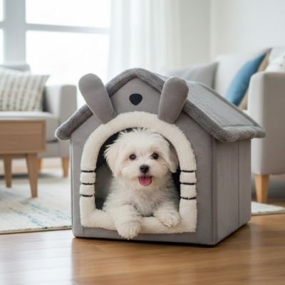maison pour petit chien taille moyenne
