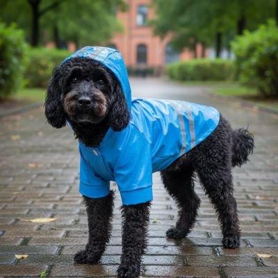 manteau bleu ciel pour chien 