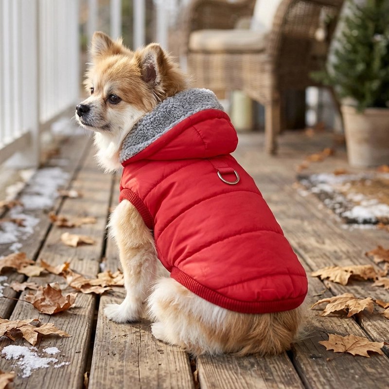 Manteau pour chien impermeable et doublure sherpa