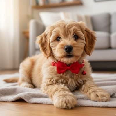 Noeud papillon chien pour Noel 