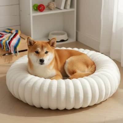 panier rond pour chien 